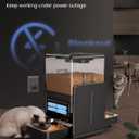 Automatic Cat Feeder for 2 Cats, 5L/20 Cups Food Dispenser with Adjustable Raised Double Bowls, Detachable Control Panel, Timed Cat and Dogs Feeder for Dry Food, Dual Power Supply