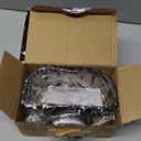 TAILI Sponge Holder with Strong Suction Cup, Dish Sponge Caddy Inside Sink Removable, Rustproof Aluminum for Sponges, Brushes, Stoppers and Scrapers - Black (6.1" x 3.5")