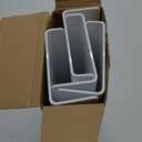 upsimples Acrylic Shelves for Wall Decor, 15" Display Shelf Perfume Organizer for Bathroom, Bedroom, Living Room, Floating Bookshelves for Kids, White, 4 Pack