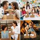 Bodaon 2 Cup Drink Carrier with Handle, 15 Pcs Cardboard Cup Holders, Disposable Drink Carriers for Delivery, Kraft Paper Coffee Cup Holder to Go, Take Out Cup Carriers for Hot/Cold Drinks