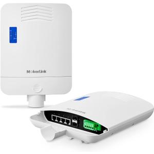 MokerLink Outdoor 6 Port Gigabit PoE Switch, 4 Gigabit PoE, 2 Gigabit SFP, 65W IEEE802.3af/at, IP65 Weatherproof Plug & Play Network Switch