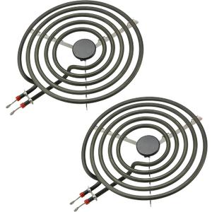 2 Pack MP21YA (8") Electric Range Burner Element Unit Set Replacement Fit for Frigi-daire Whirl-pool Ken-more May-tag Stove Top Burner Replace WPY04100166, 4381750, Y0E00801799, 19950009 By Fetechmate