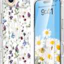 MILPROX Compatible with iPhone Air Case Floral - Flowers Girly Design for Women Girls - Clear Elegant Pretty Aesthetic Classy Retro Phone Cover for iPhone 17 Air 6.5'' - Garden