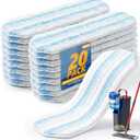 20 Pack Mop Replacement Pads for O Cedar H2pro Flat Mops,Mop Pads for O-Cedar Mop Refills,Washable and Reusable Microfiber Mops Pad Compatible with Ocedar Flat Head