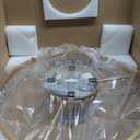 LEDIARY 15.7" Modern Ceiling Fans with Lights and Remote, Dimmable Low Profile Ceiling Fan, Flush Mount Ceiling Fan, Stepless Color Temperature Change and 6 Speeds - White