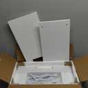 TUTOTAK Small End Table with Charging Station, Narrow Side Table with USB Ports and Outlets, Skinny Sofa Table, Slim Nightstand, Living Room, Bed Room, White TB01BW060 (2-Tier7.9"D x 15.8"W x 22.5"H)