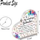 Godmother Desk Decor Godmother Gifts From Godchild Baptism Gift for Godmom Acrylic (Wonderful Godmother)