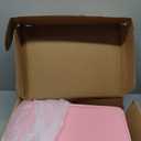 Fireproof Document Box with Fireproof Zipper, Hard Inner Shell Fireproof Document Bag with Lock, Fireproof Water Resistant Important Document Organizer 16 inch Laptop File Briefcase (Pink)
