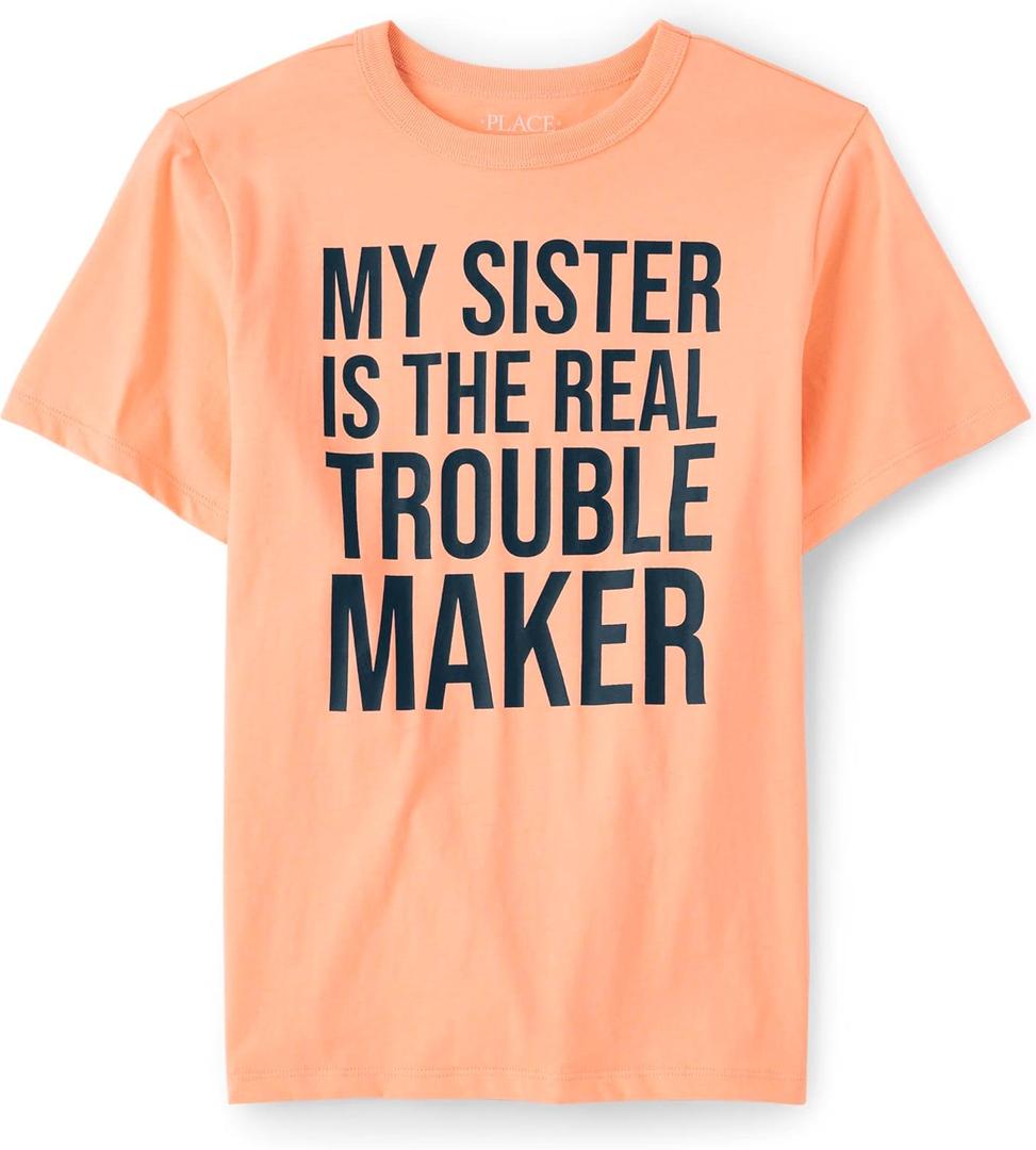 The Children's Place Boys' Short Sleeve Graphic T-Shirt Seasonal, Sunfish, Small