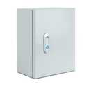 Steel Electrical Junction Box, Indoor&Outdoor Electrical Enclosure Box, Wall Mounted Waterproof&Dustproof Metal Box, Universal Electric Equipment Enclosure Box with Safety Locks and Mounting Plates (12"*8"6")