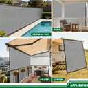 Goleray Privacy Fence Screen 6'x50' Outdoor Mesh Fencing Panels Temporary Fence Covering Privacy Shade Net Covers for Backyard Garden Pool, Light Gray