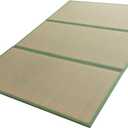 MAXYOYO Japanese Tatami Mat 100% Rush Grass Portable Folding Mat Futon Mattress Firm Traditional Floor Bed 79"x54"x0.47"