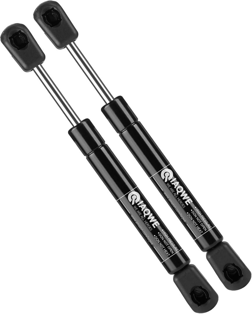 8Inch 50Lbs/222N Gas Struts Spring Shocks Lift Support for Lightweight Rv Cabinet Cupboard Door Storage Toolbox Toy Box Sentry Safe Kitchen Cabinet Lid Stay Cover Door, 2PCS by IAQWE