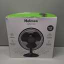 Holmes Table Fan 12", 3 Speeds, Adjustable Head Tilt