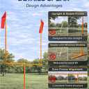 Adjustable Steel Football Goal Post Set with Football & Pump, Backyard Field Goal Uprights for Kids & Adults Rust-Resistant Outdoor Football Training Equipment