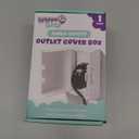 Outlet Cover BOX Baby Proofing (1-Pack) Patented Dual-Lock for Much Better Toddler Proofing, Easy Operation, Simple 3 Step Install with Included Screws. Provides Extra Space Inside for Plugs,Adapters (White)