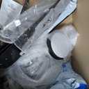 72 Inch Large Ceiling Fan with Remote, Indoor/Outdoor Industrial Ceiling Fan with Large LED Panel, Quiet Reversible DC Motor, 6-Speed, 3CCT, Black Ceiling Fans with Light for Patio, Livingroom, Garage