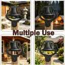 uyoyous 14 Inch Cast Iron Dinner Bell, Heavy Duty Outdoor Farmhouse Bell, Large Church Bell for Ranch, Garden & Rustic Decor