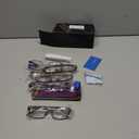 BLS BLUES Reading Glasses for Women/Men Blue Light Blocking, Fashion Readers Anti Eye Strain/Migraine Eyeglasses 6 Packs/Case (Mix1)