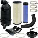 11013-0752 Air Filter Upgrade Kit fits Kawasaki FR651V FR691V FR730V - Heavy Duty Commercial Style Canister Air Filter Kit fits Kawasaki FR Series Engines Replaces#102-442, 11013-0752, 11013-7047