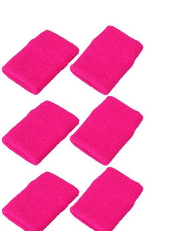 Mallofusa 6 Pack Colorful Sports Basketball Football Absorbent Wristband Party Outdoor Activity