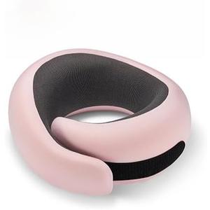 Travel Neck Pillow for Airplanes, Premium Memory Foam Neck Pillow with Ergonomic 360 Support, Travel Essentials for Plane, Car, Train and Home, Max Pink