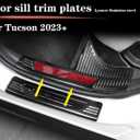 Fit for Hyundai Tucson 2026 2025 2023 Door Sill Protector Trim Plates Stainless Steels Accesories