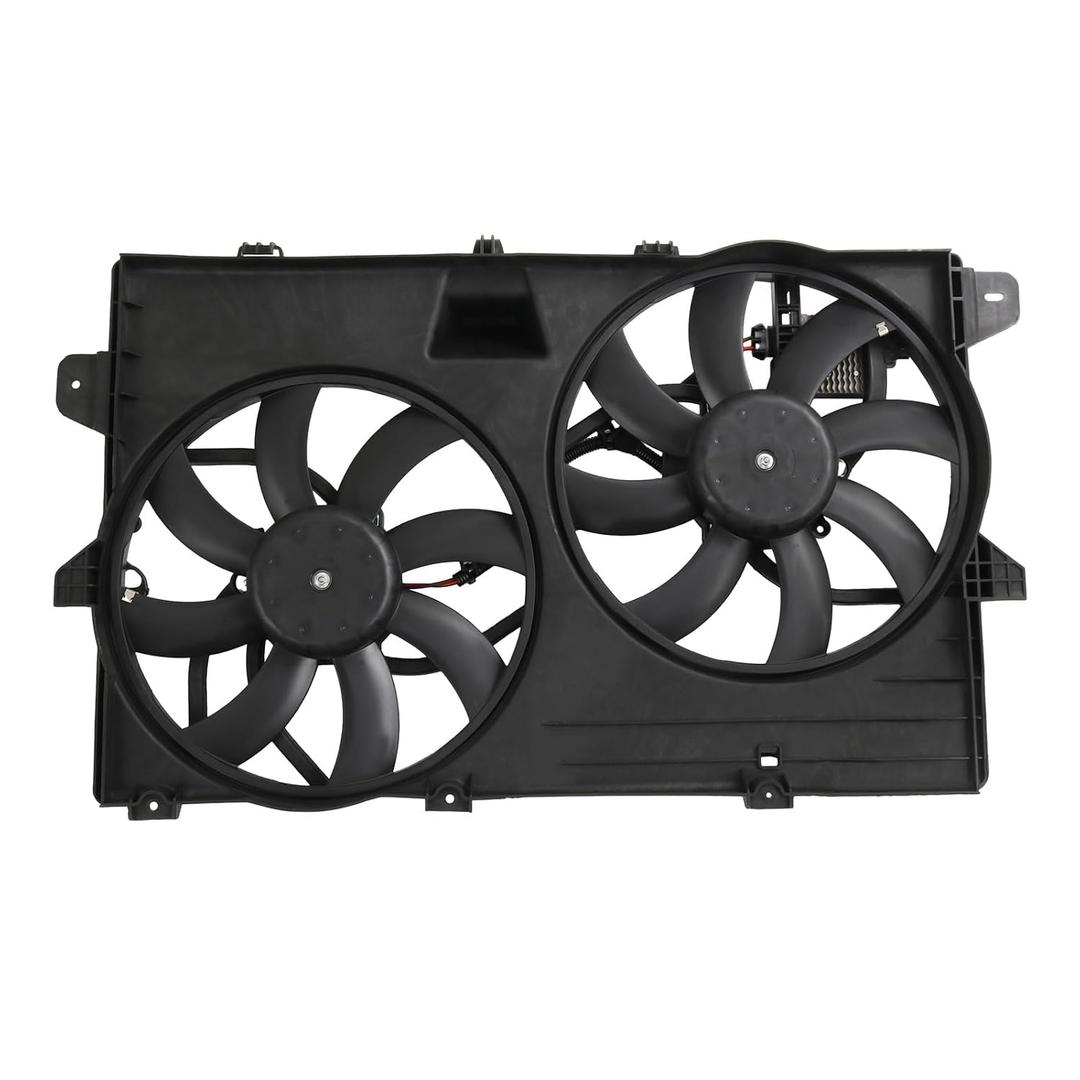 DICMIC Dual Radiator Cooling Fan Assembly Compatible with 2007-2015 Ford Edge Lincoln MKX Replace# 621-392, FA70600, 7T4Z8C607A