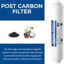 iSpring FT15US Inline Post Carbon Replacement Water Filter Cartridge for RO100/PH100 Reverse Osmosis Systems, Made in USA, 1 Count