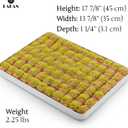 Hakan Aluminum Half Sheet Baking Pan 14x18-inch, 2.2lbs Weight, Thick Rust-Free Bakeware, Warp Resistant Food Grade Aluminum Baking Tray, Cookie Sheet Oven Tray, Heavy-Duty Baklava Tray, Silver