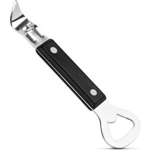 Anyongora 2-in-1 Can Punch Opener & Bottle Opener, Can Opener, Stainless Steel, Non-Slip Handle, Compact 6.1", For Traditional Cans (No Pull-Tab) & Pry-Off Bottle Caps