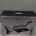 MAKEASY Binding Machine, 21-Hole, 450 Sheets, Comb Binding Machines with 1 Box Comb Bindings Spines, Comb Binder for Letter Size, A4, A5 Paper (Silver)