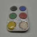 Sax Non-Toxic Giant Tempera Paint Cakes with Tray - 2 1/4 x 3/4inch - Set of 6 - Assorted Colors