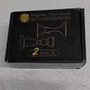 Door Stoppers Magnetic Door Catch - 2 Pack Stainless Steel Heavy Duty Door Holder Stops for Bottom Top of Door - Wall Floor Mounting No Drill 3D Adhesive & Screws Strong Magnet Keep Door Open