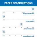 Hammermill Printer Paper, 20 Lb Copy Paper, 11 x 17-1 Ream (500 Sheets) - 92 Bright, Made in the USA, 105023R