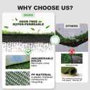 HQ4US 4LEGS Artificial Grass, Dog Pee Grass Pads for Dogs Potty, 2PCS Odor Free Fake Grass for Dogs X-Large 4332 with Countless Drainage Holes, Dog Potty Grass Hemmed Edge Realistic