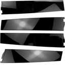 6 Pcs Door Window Trim Molding Panel,B C Pillar Applique for Chevrolet Tahoe for Cadillac Escalade for GMC Yukon 2015-2018 Replaces 926-241 926-242 926-243 926-244 926-245 926-246