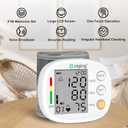 KIKEANG Wrist Blood Pressure Monitor, Rechargeable Bp Cuff Wrist & Accurate 2x99 Data Large LCD Screen Display for Home/Trave/Office Use