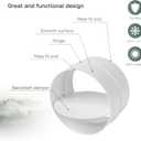 Vent Systems 4" Inch Backdraft Damper  Pack of 2  White Plastic One-Way Airflow Ducting Insert  Easy Installation for Bathroom, Kitchen, HVAC Exhaust System  Compatible with Round Ducts