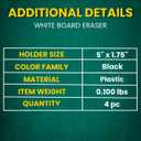 Always23 Dry Erase Board Eraser, White Board Eraser, Dry Erase Whiteboard Eraser, 4 Pack.