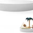 Jueraori Round Display Pedestal Stands, Party Event Decor Cylinder Plinth Stand, Wedding Decoration Display Platform Base Stand For Home Boutiques Jewelry Display (White, 31.5x3.9in)