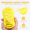 3 x Scalp Massager and Shampoo Shower Brush, Detangling Hair Brush, Scalp Care Hair Brush Wet & Dry detangler for Men and Womenfor Straight/Curly/Thick/Long/Wavy/Damaged Hair, Yellow