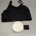 Hands Free Pumping Bra Hands-Free Breast Pump Bra Nursing Bras for Pumping Adjustable Breast-Pumps Holding and Nursing Bra (Black, Large)