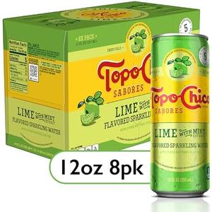 Topo Chico Sabores Lime with Mint Extract 12oz 16pk
