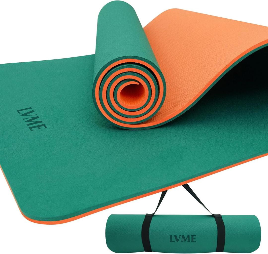Yoga Mat Extra Thick pilates Mat 72"x24" with Carry Strap