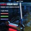Classic Foldable Electric Scooter for Kids, Bright Front Lights, Shining Pedal Lights, LED Display, Dual Brakes 150W Motor Kids Electric Scooter, UL2272 Certified