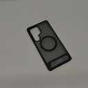 TORRAS Strong Magnetic & Seamless Stand for Samsung Galaxy S25 Ultra Case, Fit for MagSafe, MilGrade Drop Protection, Kickstand for Samsung Galaxy S25 Ultra Case, Translucent Back/Black Edge