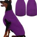 IECOii Extra Large Dog Sweater, Dog Sweater Dogs Girl, Boy, Xmas Pet Holiday Sweaters, Warm Doggy Christmas Knitwear Big Dogs Sweater for Labrador, Doberman, Darkred, XXX-Large(Chest:31.5 in))