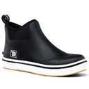 Trudave Mens Deck Boots, Waterproof Rubber Fishing Rain Boots, Anti-slip Short Ankle Shoes for Outdoor Fishing, Boating, Size 12