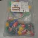 JOYIN 6 Pcs Christmas Light Up Headband and Necklace with 6 Flashing Modes, LED Christmas Bulb Lights Necklace Headband for Kids Women Men Xmas Party Supplies Accessories